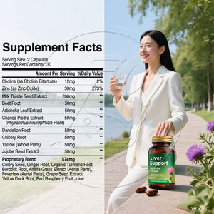 Cápsulas de suplementos de hierbas OEM para aliviar la resaca, metabolismo del alcohol, protección hepática, vitaminas personalizables, alivio de la resaca - Product Image 2