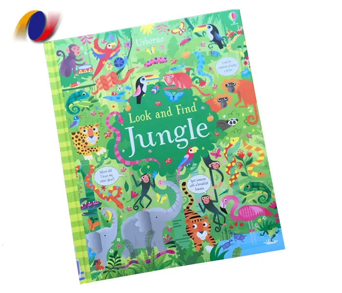 Детская книга в твердом переплете школа английского обучения детей раскраска А4 печать книг с историями