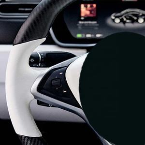 Pièces de course pour voitures, housse de volant de voiture en fibre de carbone, volant classique, volant électrique pour <span class=keywords><strong>Tesla</strong></span> <span class=keywords><strong>Model</strong></span> S - Product Image 6