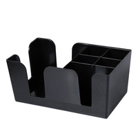 Distributeur de spiritueux minimaliste écologique en ABS noir BGM.FOX TOPIN avec porte-serviettes pour bar, maison, restaurant