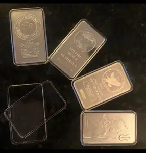 Klarer Kunststoff Goldbarren halter 10 Unzen Silberbarren Engle hard Prospector Case Air-Tite Royal Canadian Mint Bar Bullion Kapsel