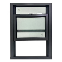 Fenêtre à guillotine simple en aluminium, style américain, coulissante verticalement, étanche, insonorisée, double vitrage trempé pour grenier