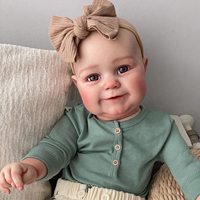Poupées reborn en silicone Kindure Big Girl Original Chubby Fat Baby Dolls, corps en coton, nouveau-né, poupées reborn en vinyle.