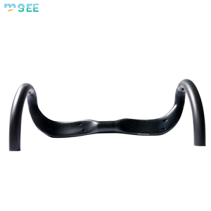 <span class=keywords><strong>Guidon</strong></span> de vélo de route en carbone intégral SeeMore OEM Toray T800, aérodynamique, ultraléger 235g, passage interne des câbles, compact, 31.8mm, 380-440mm - Product Image 3