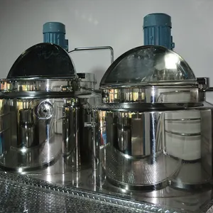 ALUSI 100L Equipment Cosmetic Cream Production Homogenizer Vacuum Emulsifier Mixer Lotion Mixing Machine With Steam Heating