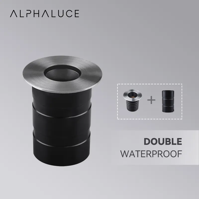 ALPHALUCE DC24V Outside Low Voltage Deck Post Lighting Waterproof Outdoor Buried Recessed Inground Light