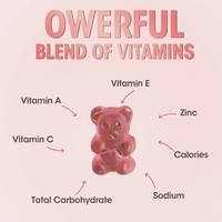 Gummies de collagène végétalien à marque privée OEM pour l'éclaircissement de la peau et la croissance des cheveux avec supplément de biotine, vitamines C et E – Fabricant de gummies