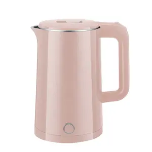 Factory Hot sale Stainless Steel Double Wall Electric Water Kettle Cool Touch & Cordless Kettle with Overheating Protection