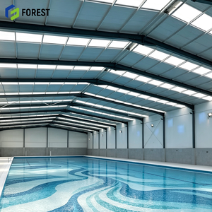 Centre sportif aquatique intérieur préfabriqué robuste en acier modulaire résistant au feu pour natatorium - Product Image 1