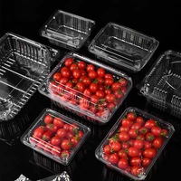 Barquette d'emballage pour fruits et légumes, boîte de rangement alimentaire en plastique jetable