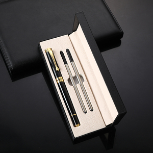 Pulpen Rollerball Logam Hadiah Bisnis Logo Kustom Dengan Kotak Set Pulpen Isi Ulang - Product Image 3