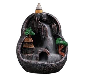 Meilleur cadeau de décoration pour la maison nouveau encensoir de <span class=keywords><strong>montagne</strong></span> en résine cascade fontaine en céramique porte-brûleur d'encens diffuseur d'encens à reflux pour - Product Image 6