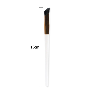 Brosse de maquillage synthétique polyvalente, carrée et simple, pour sourcils et sourcils, en toile lisse et inclinée, correcteur - Product Image 4