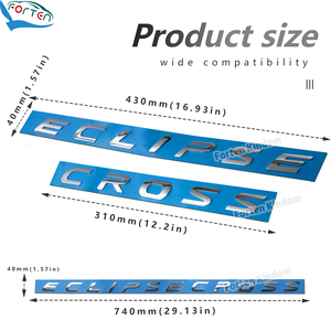 Biểu tượng logo lưới tản nhiệt trước mui xe 3D ABS cho Eclipse Cross 2018-2024, miếng dán dính, kiểu dáng chính hãng, phụ kiện xe hơi - Product Image 5