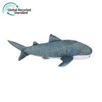 Sac en coton personnalisable ODM, jouet en peluche douce 100 % recyclé et écologique en forme de baleine requin, lesté, décoration d'intérieur, cadeau