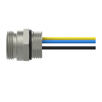 Connecteur en laiton plaqué or pour homme/femme, indice de protection IP67, 9A 300V, boîtier en zinc/nickel moulé sous pression pour la communication de données