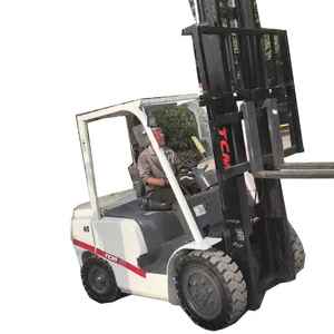 รถยก TCM 4 ตัน มือสอง เสากระโดง 2 ท่อน เครื่องยนต์ดีเซล ชั่วโมงการใช้งานต่ำ ยกสูง 2000 มม. เกียร์ มอเตอร์ แบริ่ง ผลิตในญี่ปุ่น สภาพดี - Product Image 1