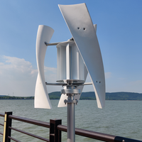 Générateur haute tension de turbine de moulin à vent Maglev à axe vertical 2KW 3000w 24V 48V avec contrôleur de charge hybride