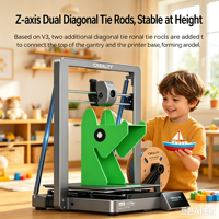 Imprimante 3D automatique, nouvelle, USB, de bureau, pour Ender-3 V3 Plus, grande taille, impression haute vitesse, double moteur, prototypage PLA