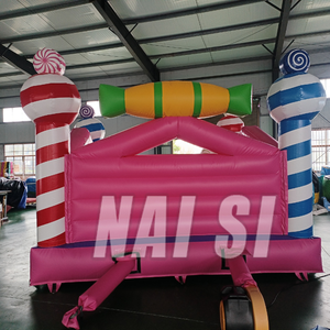 Brincolín inflable <span class=keywords><strong>de</strong></span> lona <span class=keywords><strong>de</strong></span> PVC con diseño <span class=keywords><strong>de</strong></span> dulces, comercial, para niños y niñas, casa <span class=keywords><strong>de</strong></span> brinco inflable, diversión para fiestas y eventos <span class=keywords><strong>de</strong></span> <span class=keywords><strong>alquiler</strong></span>. - Product Image 4