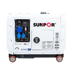 Démarrage automatique 3 phases d'urgence 5kw Générateur diesel super silencieux et robuste 220 volts pour la maison