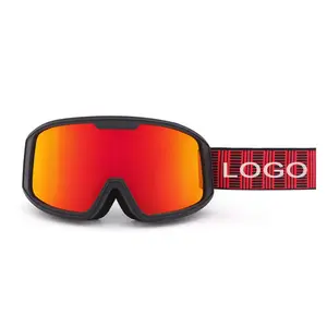 OEM biểu tượng tùy chỉnh không khung tuyết Goggle Retro chống sương mù trượt tuyết Snowboard Kính