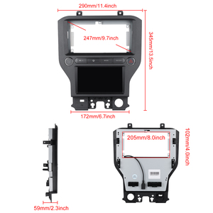 Podofo วิทยุติดรถยนต์แอนดรอยด์9 ''autoradio สำหรับ <span class=keywords><strong>Ford</strong></span> <span class=keywords><strong>Mustang</strong></span> 2015-2021 CarPlay Android Auto BT GPS ระบบสเตอริโอในรถยนต์ - Product Image 5