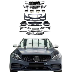 Kit carrosserie W205 pour <span class=keywords><strong>Mercedes</strong></span> <span class=keywords><strong>Benz</strong></span> <span class=keywords><strong>Classe</strong></span> <span class=keywords><strong>C</strong></span> C180 C200 C260 C300 C250 <span class=keywords><strong>AMG</strong></span> <span class=keywords><strong>Line</strong></span> Coupé Normal 2013+ pour pare-chocs de voiture C63 - Product Image 1