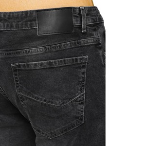 Service OEM - Shorts en jean décontractés pour hommes, mélange de coton, coupe droite, pantalon court d'été pour hommes, shorts en jean de couleur unie - Product Image 4