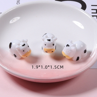 Jouet figurine de petite taille dessin animé, décoration de maison, Micro-paysage, décorations de ferme, en résine, animaux endormis, chat en Miniature