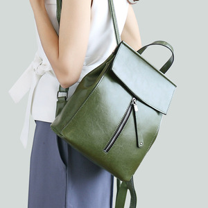 Realer <span class=keywords><strong>2021</strong></span> nouvelle mode sacs à dos femmes de haute qualité en cuir véritable sac packs décontracté vintage sacs d'école pour femmes dames - Product Image 3
