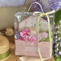 Boîte à fleurs INUNION, boîte à gâteau pour la fête des mères, boîte à dessert pour la Saint-Valentin, accessoires de décoration pour la pâtisserie