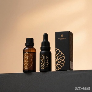 Wholesale Round Empty Glass Refill 30ml 50ml Perfume <b>Bottle</b> With <b>Box</b> Packaging - Product Image 2