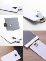 Memoria USB con Forma de Tarjeta Tipo-C + USB-A USB 2.0 16GB 32GB 64GB Memoria Portátil para Teléfono, Laptop y Tablet