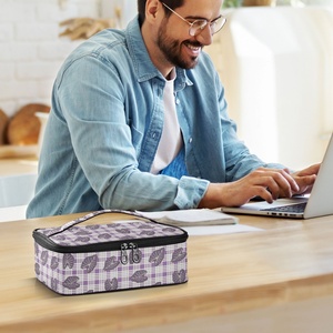 Small Potluck <b>Bag</b> Aloha Hawaii Purple Kalo Cooler Casserole <b>Bag</b> Insulated Casserole Carrier Zippered Casserole Carrier <b>Tote</b> <b>Bag</b> - Product Image 5