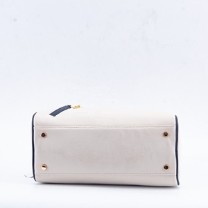 Elegante borsa bianca a forma di conchiglia-borsa nera con manico in pelle con cerniera dorata, borsa da <span class=keywords><strong>donna</strong></span> minimalista, OEM personalizzabile - Product Image 4
