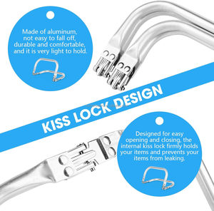 MZ Custom Luxury Metal <span class=keywords><strong>Purse</strong></span> Frame Parts Mango de papel impermeable con accesorios de bolsa especiales para bolsa de embrague DIY 16/18/19/22cm - Product Image 4