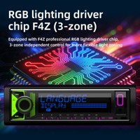Autoradio 1DIN DSP 6 canaux 31 EQ Lecteur MP3 Bluetooth 6.0 RDS FM AM USB AUX Contrôle par application Crossover 3 voies 2A