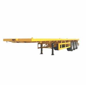 3 Trục 40FT Container Bán Trailer Phẳng Xe Trailer - Product Image 1