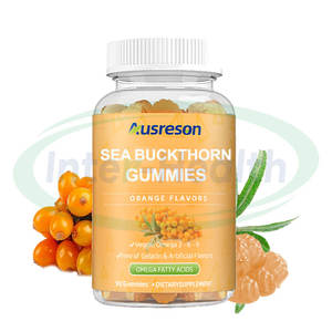 Gommes à l'huile d'argousier Ausreson OEM Suppléments halal 500mg <span class=keywords><strong>Omega</strong></span> <span class=keywords><strong>3</strong></span> <span class=keywords><strong>6</strong></span> <span class=keywords><strong>7</strong></span> <span class=keywords><strong>9</strong></span> Gommes à l'argousier pour la peau - Product Image 1