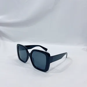 2024 Retro Trend UV400 Black Sunglasses Generous Frame With Gorgeous Personality For Men And Women