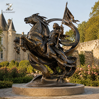 Sculpture en bronze personnalisée sur le thème des événements historiques, statue commémorative figurative, monument moulé à la main, art public extérieur pour parc et place de ville