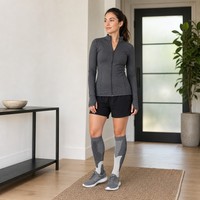 Chaussettes de compression personnalisées avec zones de soutien pour le pied et le mollet, pour la récupération sportive et l'usage quotidien