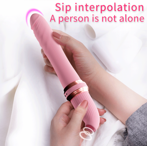Vibratore 2 in 1 Silenzioso Retrattile con Funzione di Suzione Clitoridea e Spinta per Masturbazione Femminile, Stimolatore Portatile del Punto G, Giocattolo Sessuale per Donne - Product Image 5