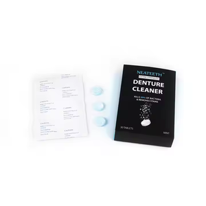 Tabletas Limpiadoras de Dentaduras Postizas Rosa Rugosa, 30 Unidades, Sabor a Menta, Limpieza Profunda, Antibacterianas, Cuidado Bucal - Product Image 2