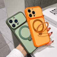 Coque de téléphone avec support anneau pour iPhone 17 Pro Max, rotation 360°, béquille métallique, antichoc