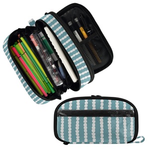 Estuche de Papelería Hawaiano de 2 Compartimentos, Organizador de Almacenamiento con Diseño de Corona de Flores, Estuche Escolar para Adolescentes, Organizador de Caja, Estuche para Lápices para Niñas - Product Image 2