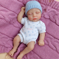 Poupée Reborn en Silicone de 12 Pouces Sleepy avec Sucette Utilisable, Jouet Interactif pour Enfants