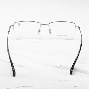 Gafas de Titanio Rectangulares con Montura Completa, Ligeras, Unisex, para Adultos, Monturas para Corrección de la Visión, Color Sólido - Product Image 5