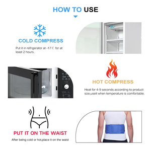Compresse chaude/froide pour la taille avec compression pour soulager la douleur et la <span class=keywords><strong>cryothérapie</strong></span> - Product Image 6